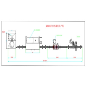230ml矿泉水灌装生产线CAD平面图