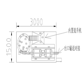 全自动理瓶机示意图 CAD平面图