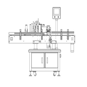 圆瓶贴标机（夹瓶式）CAD平面图