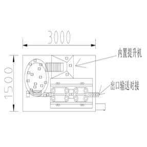 全自动理瓶机CAD平面图